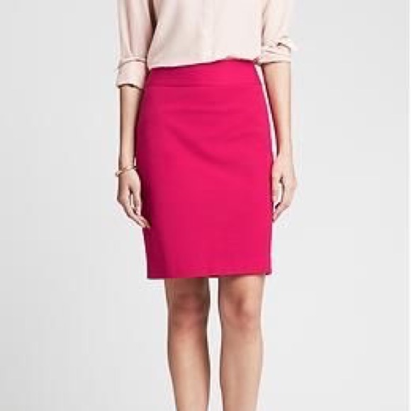 Banana Republic Dresses & Skirts - Banana Republic Sloan Pencil Skirt in Fuchsia Pink